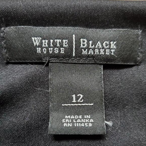 Black Formal Stretchy Dress with lining. Size 12. Fits Size 8-10 - Picture 7 of 7